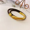Bracelets à breloques pour femme en acier inoxydable, marque L, accessoires V, cadeaux, LIH3199c