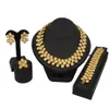 bridal jewelry set super quality african big jewelry sets quality costume gold set women necklace wedding sets259D