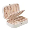 Jewelry Boxes Portable Box Organizer Display Travel Case Button Leather Storage Zipper Jewelers Joyero 231011