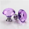 Jewelry Other Jewelry Findings Components Knob Screw Fashion 30Mm Diamond Crystal Glass Door Knobs Der Cabinet Furniture Handle Access Dh1Jg