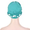 Ethnic Clothing Bohemian Style Handmade Braid Turban Cross Bandana Slouchy Hat For Women Muslim Hijab Islamic Head Wrap Hair Loss Chemo Cap