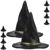 Decoración de fiesta 10 PCS Tiny Witch Hat Adorno Pastel Decoración Pequeños sombreros Muñecas en miniatura Artesanía Bebé