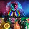 إكسسوارات الأزياء تصميم جديد القديسين نيون LED Mask Maskerade Carnival Party Mask Luminous Mask مع Glow Gloves the Dark Horror Cosplay يأتي propl231011