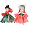 Lalki 17 cm lalki BJd Chinese Hanfu Princess 112 Starożytna kostium Ball Ball 13 stawów