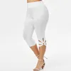 Active Pants S-5XL Women High Waist Cropped Trousers Elastic Bandage Leggings Super Yoga Pant