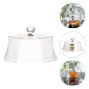 Dinnerware Sets Transparent Cover Dish Crystal Tray Kitchen Round Cake Storage Material Dessert Dome Tents