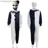 Tema kostymfilm terrifier clown cosplay come uniform jumpsuit clown terror mask hat klänning halloween carnival party barn kommer t231011