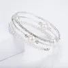 Boletka urocza wielowarstwowa bransoletka kryształowa kryształowa kryształowa kryształowa dla kobiet letnia koreańska moda osobowość cyrkon prezenty biżuterii
