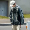 Мужские куртки 2023, осенние мужские джинсовые куртки в Корейском стиле, мужские лоскутные пальто, уличная одежда, повседневная куртка для пар, джинсы 231010