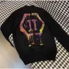 Strick LS PP Plein Unisex Tops Philipps INTARSIA SKULL pp Herrenpullover BEAR Letters Budge Rhinestone Herren-Sweatshirt Herrenpullover Strickjacke Kleidung PP169 VXLV