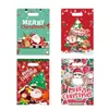 Gift Wrap 20PCS Christmas Bags Candy Cookie Santa Claus Plastic Pouch Xmas Packaging Navidad Noel Decoration