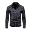 Men's Down Parkas 2023 Spring and Autumn Denim Jacket Winter Leisure Slim Fit Plus Plush Thickened Coat Top Trend 231011