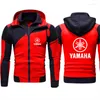 Męskie płaszki 2023 Autumn Winter Hoodie for Men Yamaha Logo Print Motorcycle Kurtka Zip Bluza Bluza