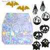 Autres accessoires de mode Halloween DIY Bijoux Moulage Moules Holographique Pendentif Résine Moule Halloween Boucles D'oreilles Moule Sile Porte-clés Moule avec Trou Q231011