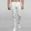 Men's Pants Fashion Mens Casual Skinny Trousers Solid Color Chino Slim Fit Business Pant