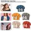 Bath Accessory Set Coral Velvet Bowknot Shower Cap Hair Quick-Drying Towel Wiping Accessories Bathroom Women's Fashionable Headban N2E3