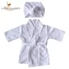 Pyjama né bébé garçon fille Robe ensemble 100% coton éponge infantile peignoir à capuche dormeur avec chapeaux costume à la maison 9M-2Y 231006
