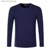 Herrens termiska underkläder Män 100% Merino Wool Base Layer Merino Wool Long Sleeve Shirt Thermal Underwear Top 210G Everyday Baselayer Trekking Huntingl231011