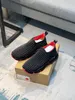 Hommes Casual Spike Shark Sole Sneaker Chaussures Rouges Spike-chaussette Donnas Nnéoprène Doux Daim Peau De Veau Baskets En Cuir Runner Rivets Complets Bas Top Slip On Chaussures avec Boîte