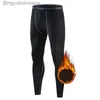 Roupa íntima térmica masculina de inverno, roupa íntima térmica masculina de lã, leggings, calças compridas quentes, calças de compressão térmica, bot, roupas masculinas 3XLL231011