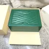 watch box diesdesigner mens watches boxes Dark Green Dhgate box Luxury Gift Woody Case For Watches Yacht watch Booklet Card Tags and Swiss Watches