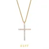 Chains RSFF Qualified Grail Full RESERFF Gold-plated Silver Cross Necklace Short Men And Women With Money2736