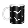 Mokken aangepaste Spooky schattige Ghost Halloween mok DIY Goth occulte heks vleermuizen keramische thee melk koffie kopjes buiten werk Camping Cup