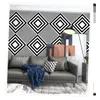 Обои черно-белые ромбовидные обои 3d стерео современные скандинавские сетки геометрические дома гостиная магазин одежды росписи простые