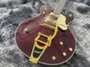 Electric Guitar Duplex Tremolo System Gold Hardware Mahogany Body Music Instrument Purple Color