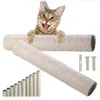 Kattenmeubelkrabbers Kattenkrabpaal Krabpaal Sisal-klimrek DIY-vervangingspaalaccessoires Kittenspeelgoed Huisdiermeubilair Kattenklimrek 231011