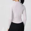 Active Shirts Women Tight Sport Yoga Coat Zip Long Sleeve Fitness Gym Cycling Women's Spring Jacket Running Workout Clothes Activewear