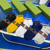 Herrstrumpor Designers Calcetines Largos Disigner Womens Cotton Sweat-Absorbent Breattable Short Boat Socks High-End Sports strumpebox. 3rue