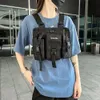 Outdoor Bags Molle Shoulder Vest Bags Oxford Cloth Vest Chest Bags Adjustable Multiple Pockets Lightweight for Outdoor Camping Supplies 231011