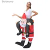 Theme Costume New Christmas Adult Riding-Santa Claus table Comes Halloween Party Mascot Fancy Role Play Xmas Disfraz for Man WomanL231010