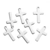 Charms 20st/Lot Cross Pendant Rostfritt stål Fit religiös handgjorda halsband DIY -smycken