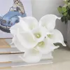 Fleurs décoratives 38 cm Real Touch Lily Calla Artificial PU pour mariage Bouquet Bouquet à la maison Décoration Fake