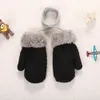 Childrens Mittens 04Y Baby Winter Gloves Warm Knitted Cute Thick Knit Patchwork Outdoor Wool For Toddler Infant born Girls Boy 231010