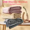 Dekens USB Elektrische Dekenverwarmer Zacht Dikker Verwarming Bed Warmer Thermostaat Mat Voor Thuiskantoor Auto (Geel)