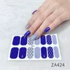 Japanese and Korean Gel Stickers - Light Therapy Nail Art Decals for Trendy Nail Polish Designs