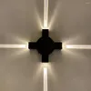 Wall Lamp 4w Led 120 Degrees High-brightness Uv Protection Cross Beam Lights For Outdoor Garden Lighting