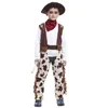 Traje temático M-XL criança crianças cowboy cosplays trajes de halloween para meninos carnaval purim palco jogar masquerade vestido de festa de natal