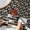 Pegatinas de pared 27pcspack 20x10cm Oro Metálico Mármol Negro PVC Autoadhesivo DIY Baño Cocina Azulejo Escalera Etiqueta 231010