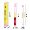 Dubbelhuvud Läppglans 6Color Pearl Matte Lipstick Non Stick Cup Långvarig läpp Gloss Waterproof Lip Glaze Makeup Lips Healt