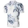 Polos European Clothing Style w stylu męskim koszulka 3D Digital Printing Lapel T-shirt krótkie rękaw