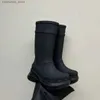 Bottes Automne et hiver 2022 Balenciga Dark Horse Produit unique Chaussures à trous de marque Semelle tremblante Bottes de spectacle hautes à semelles épaisses antidérapantes Q231012