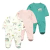 Pagliaccetti 3PCSLot Primavera Autunno Marchi nati Abbigliamento per bambini Neonato Ragazza Cotone Manica lunga 012M 231010