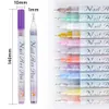 Nagellak 12 stks/set Nail Art Graffiti Pen Zwart Goud Kleur UV Gel Polish Ontwerp Dot Schilderij Tekening Pen Liner Brush Nagel DIY Bloem Gereedschappen 231011