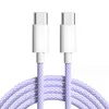 PD 60W Nieuwe beste kwaliteit gevlochten USB C naar C datalaadkabel voor Apple iPhone 15 Pro Max Samsung Huawei Xiaomi Type C snellaadkabel