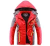 Down Coat Waterproof Girls Boys Rain Jacket Patchwork Print Kids Outfits Fleece Child Children Outerwear Spring Autumn 312 Years Old 231010