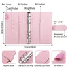 Блокноты A6 из искусственной кожи, бюджетный переплет, блокнот, денежные конверты, система, набор с карманами для денежных бюджетов, органайзер для экономии денег, подарки 231011
